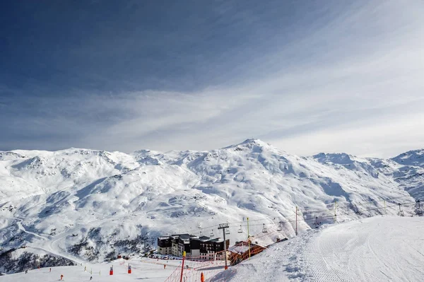 Inverno alpino paisagem de montanha — Fotografia de Stock