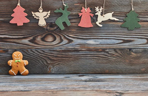 Christmas homemade gingerbread — Stock Photo, Image