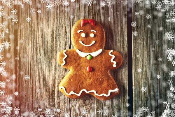 Julhembakat pepparkakor — Stockfoto