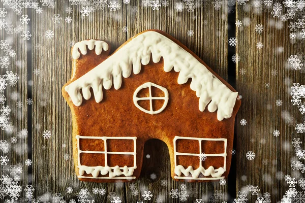 Kerst zelfgemaakte huis cookie — Stockfoto