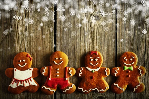 Natale coppie di pan di zenzero — Foto Stock