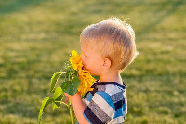 Portrait of toddler child outdoors. — Stock Photo, Image