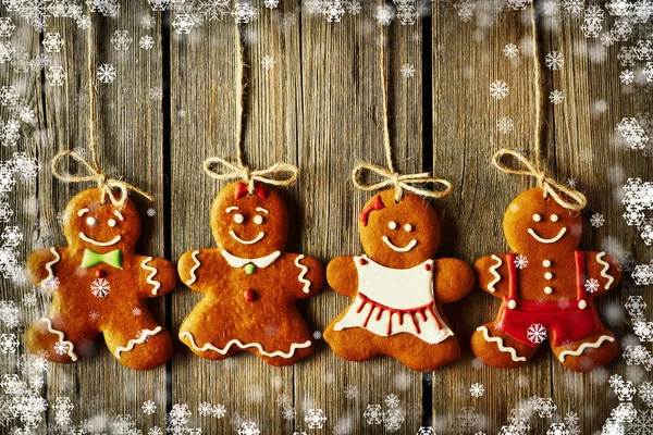 Christmas gingerbread couples — Stock Photo, Image