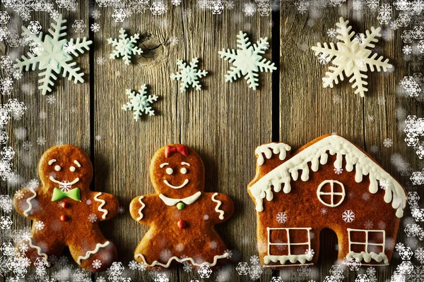 Noel ev yapımı zencefilli ekmek — Stok fotoğraf