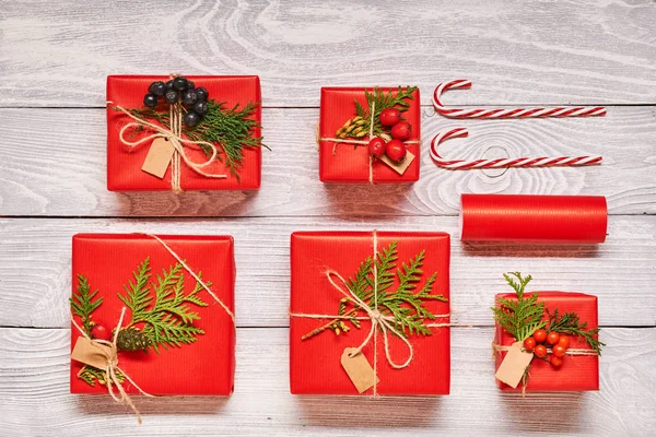 Regali di Natale in scatole — Foto Stock