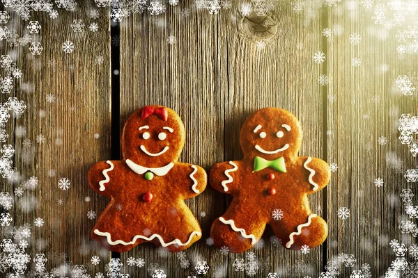 クリスマスの自家製クッキー — ストック写真