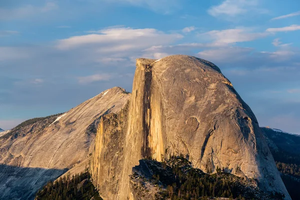 Formación Rocosa Half Dome Primer Plano Parque Nacional Yosemite Vista — Foto de Stock