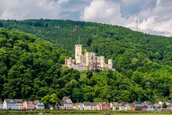 Stolzenfels Slot Ved Rhin Valley Rhinkløft Nær Koblenz Tyskland - Stock-foto