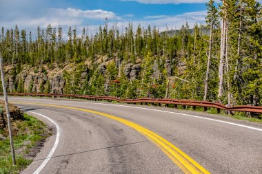 Yellowstone Ulusal Parkı Otoyolu, Wyoming, ABD