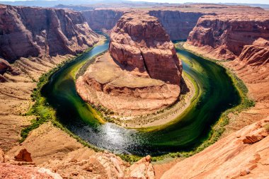 Colorado Nehri üzerindeki Horseshoe Bend Glen Canyon, Arizona, ABD