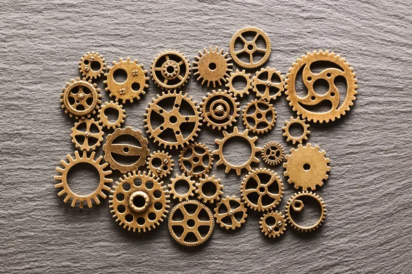 Various metal cogwheels — Stock Photo, Image