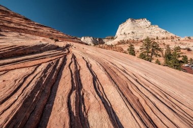 Kaya oluşumları ile manzara