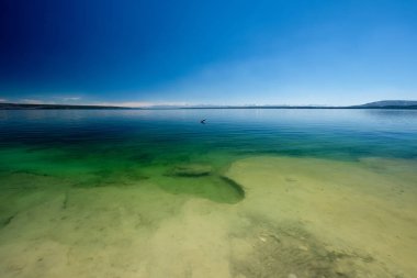 Yellowstone Gölü sıcak termal bahar