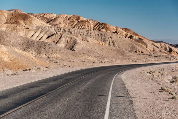 Nyílt Autópályán Death Valley Nemzeti Park Kalifornia Usa — Stock Fotó