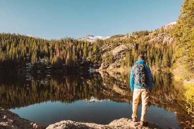 Bear Lake Rocky Dağı Milli Parkı'nda yakınındaki turistik. Colorado, ABD