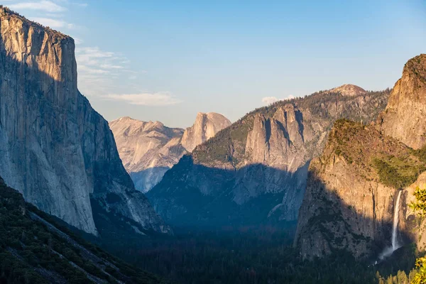 Yosemite National Park Valley Summer Landscape Tunnel View California Usa — Stock Photo, Image