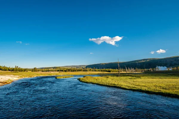 Firehole Річка Національному Парку Йеллоустоун Вайомінг Сша — стокове фото