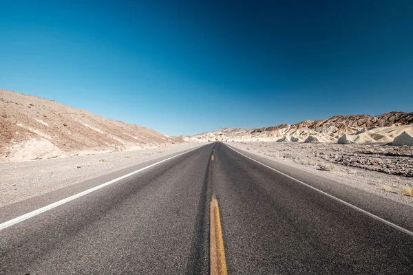 Autoroute Ouverte Dans Parc National Death Valley Californie États Unis — Photo