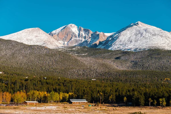 Seizoen Overgang Van Herfst Naar Winter Rocky Mountains Colorado Usa — Stockfoto