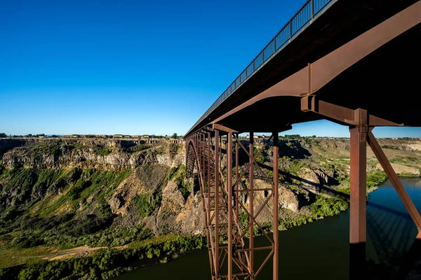 Snake River Perrine Bridge Twin Falls Idaho Eua — Fotografia de Stock