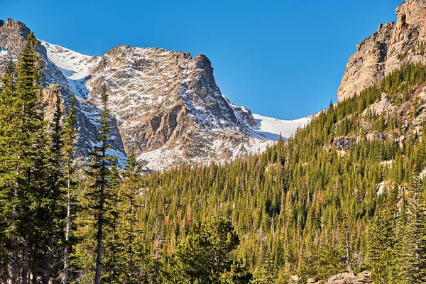 Vue Panoramique Des Montagnes Dans Parc National Des Montagnes Rocheuses — Photo