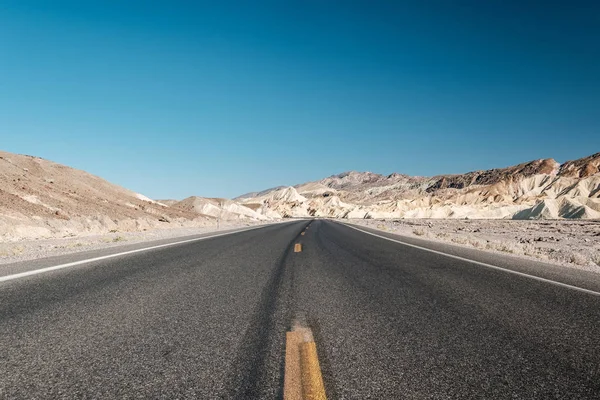 Autoroute Ouverte Dans Parc National Death Valley Californie États Unis — Photo