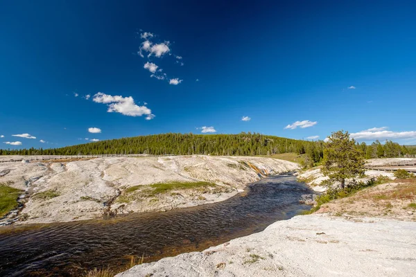 Firehole Річка Національному Парку Йеллоустоун Вайомінг Сша — стокове фото