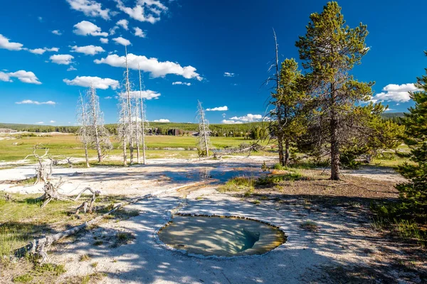 Hot Thermal Spring Yellowstone National Park Wyoming Usa — Stock Photo, Image