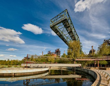 Duisburg, Almanya 'daki sanayi fabrikası. 