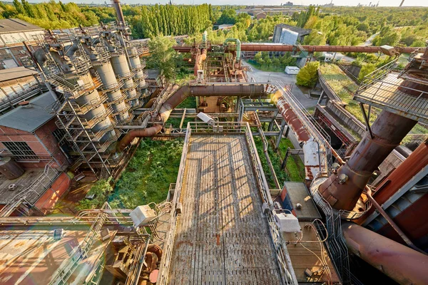 Duisburg, Almanya 'daki sanayi fabrikası. 