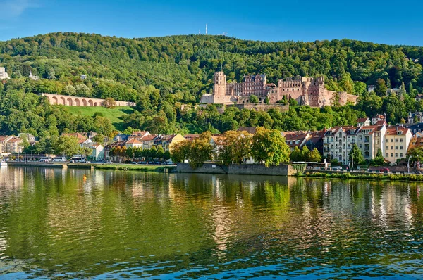 Heidelberg città sul fiume Neckar, Germania — Foto Stock