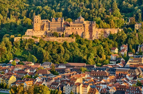 Heidelberg ciudad en el río Neckar, Alemania — Foto de Stock