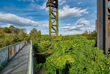 Duisburg, Almanya 'daki sanayi fabrikası. 