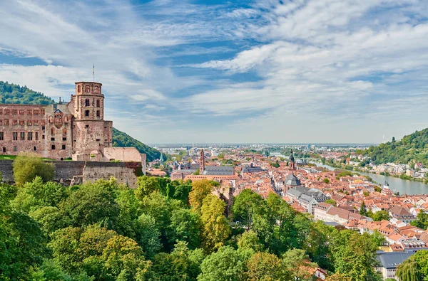 Heidelberg stadt am neckar, deutschland — Stockfoto