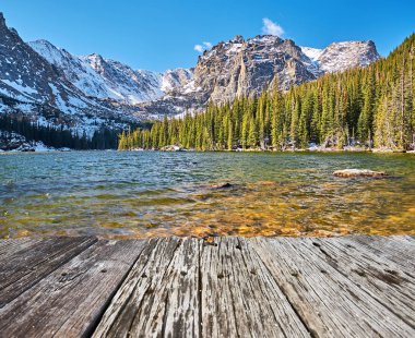 Loch Gölü, Rocky Dağları, Colorado, Amerika Birleşik Devletleri. 