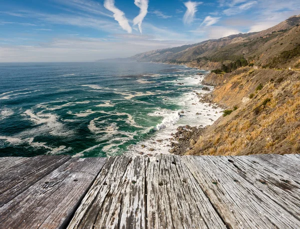 Paisagem costeira do Pacífico dos EUA, Califórnia — Fotografia de Stock