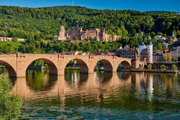 Heidelberg stadt am neckar, deutschland — Stockfoto