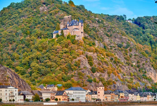 Schloss Katz am Rhein, Deutschland — Stockfoto