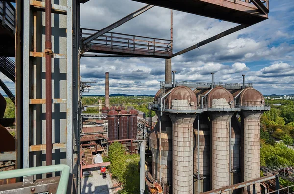 Průmyslová továrna v Duisburgu, Německo. — Stock fotografie