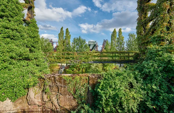 Opuszczona Fabryka Przemysłowa Duisburgu Niemcy Park Publiczny Landschaftspark Zabytki Atrakcje — Zdjęcie stockowe