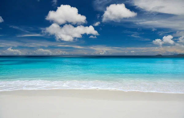 Piękna Plaża Petite Anse Mahe Seszele — Zdjęcie stockowe