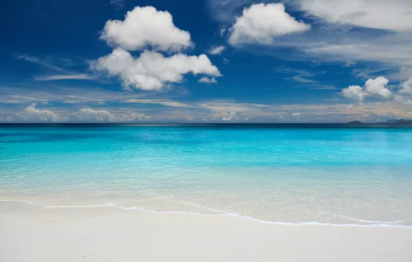 Piękna Plaża Petite Anse Mahe Seszele — Zdjęcie stockowe