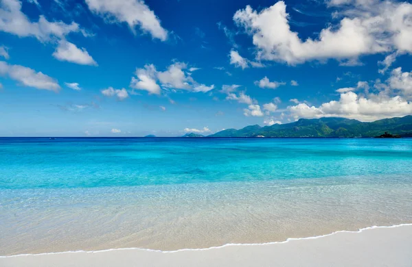Schöner Strand Von Anse Soleil Bei Mahe Seychellen — Stockfoto