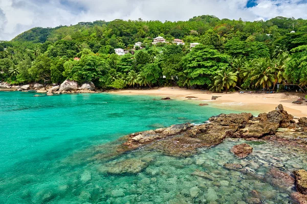Belle Plage Aux Seychelles Mahe — Photo