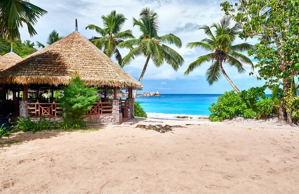 美丽的海滩 在塞舌尔马埃岛 — 图库照片