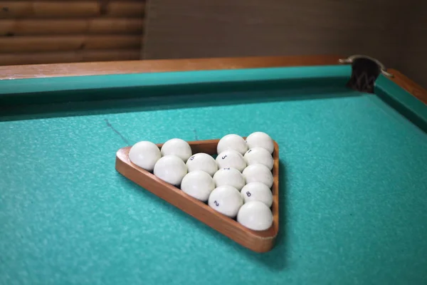 Balls Billiard Table — Stock Photo, Image