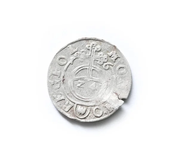 Moneta Antica Dello Stato Lituano Poltorak Secolo — Foto Stock
