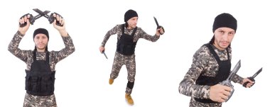 Beyaz bıçaklı asker.