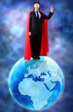 Dünyayı yönetmek süper güçleri olan adam