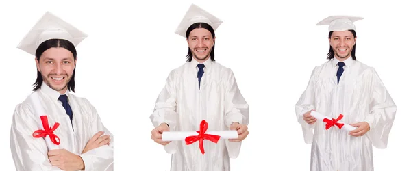 Junger Mann bereit für den Universitätsabschluss — Stockfoto